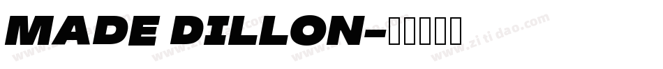 Made Dillon字体转换